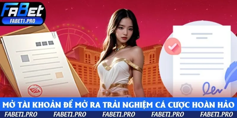 Mở tài khoản để mở ra trải nghiệm cá cược trực tuyến hoàn hảo