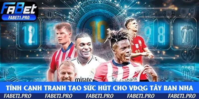 Tính cạnh tranh làm nên sức hút cho VĐQG Tây Ban Nha